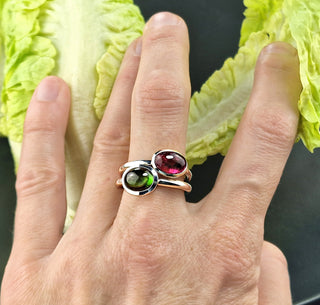 Ring mit einem rosa Turmalin