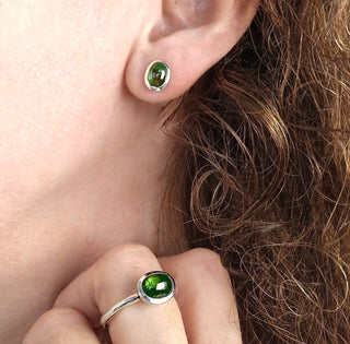 Ring mit grünem Turmalin