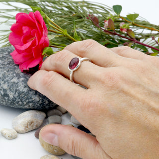 Ring mit einem rosa Turmalin