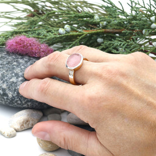 Ring "Morgenlicht" mit echtem Morganit