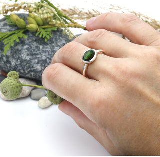 Ring mit grünem Turmalin