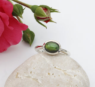 Ring mit grünem Turmalin