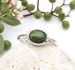 Ring mit grünem Turmalin