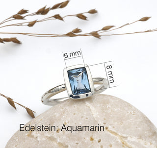Ring mit einem Aquamarin