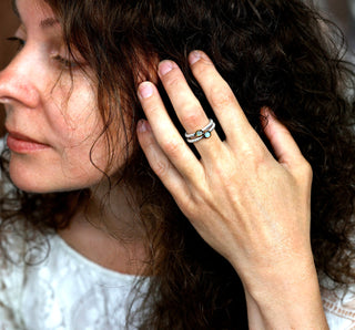 Ring mit echtem Edelopal