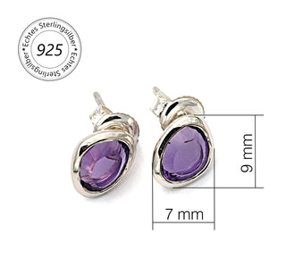 Ohrringe "Feines Funkeln" mit echtem Amethyst