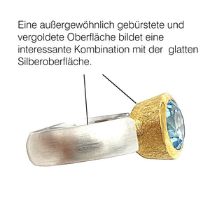Ring „Sommerhimmel” mit blauem Topas