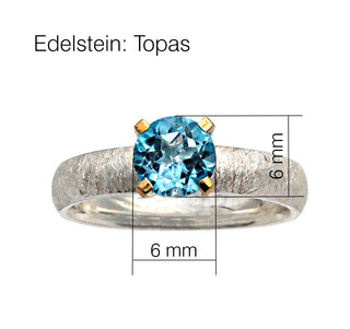 Ring mit blauem Topas