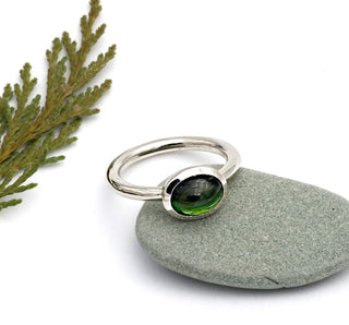 Ring mit grünem Turmalin