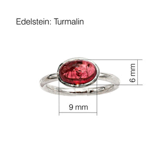 Ring mit einem rosa Turmalin