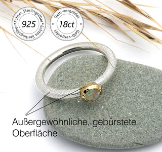 Ring mit echtem Edelopal