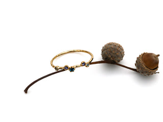 Ring "Streuung der Sterne" mit Topas und Iolith