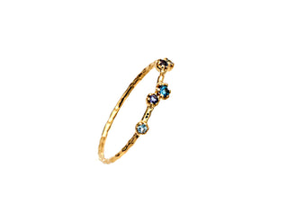 Ring "Streuung der Sterne" mit Topas und Iolith