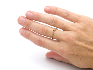 Ring "Streuung der Sterne" mit Topas und Iolith