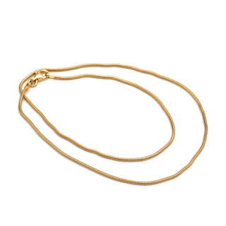 Vergoldete Schlangenkette