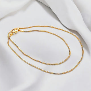 Vergoldete Schlangenkette