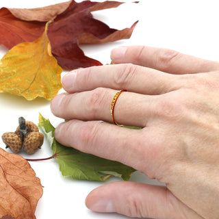 Ring mit einer Spur von Citrin