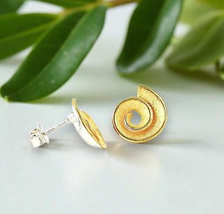 Ohrstecker "Vergoldete Schnecke"