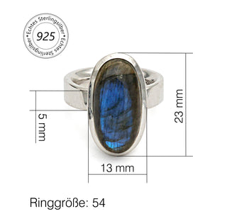 Ring mit einem Labradorit