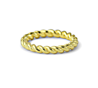 Ring "Wirbel", vergoldet