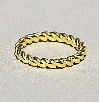 Ring "Wirbel", vergoldet