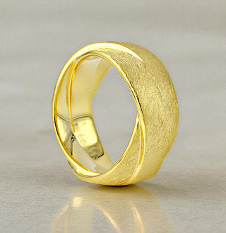 Ring "Drei Bänder" vergoldet