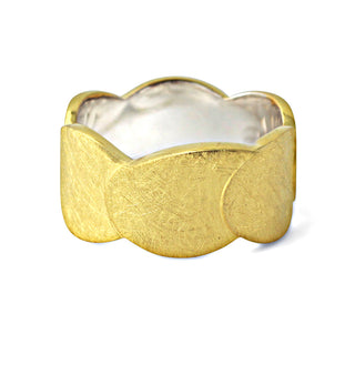 Ring "Kaskade", vergoldet