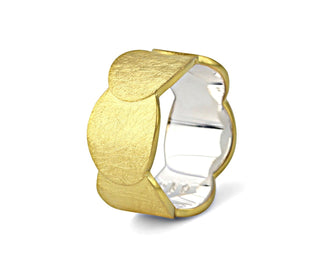 Ring "Kaskade", vergoldet