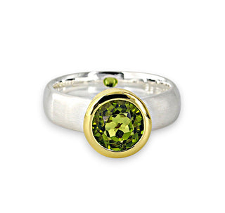 Ring mit echtem Peridot