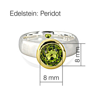 Ring mit echtem Peridot