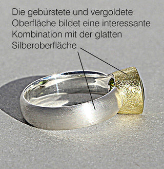 Ring mit echtem Peridot