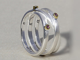 Ring "Drei" mit Amethyst