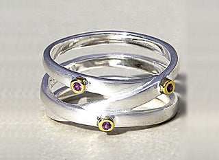 Ring "Drei" mit Amethyst