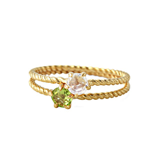 Ring "Seilchen" mit echtem Peridot