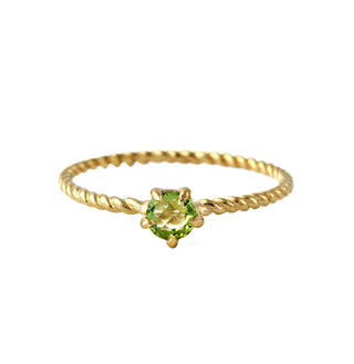 Ring "Seilchen" mit echtem Peridot