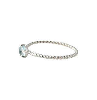 Ring "Seilchen" mit echtem Topas