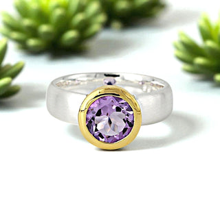 Ring mit echtem Amethyst