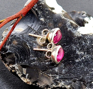 Ohrringe mit echtem rosa Turmalin