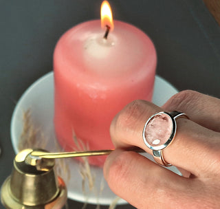 Ring "Morgenlicht" mit echtem Morganit