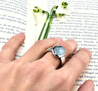 Ring mit einem Aquamarin