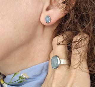 Ring mit einem Aquamarin