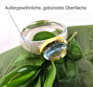 Ring "Klarwasser" mit echtem Aquamarin