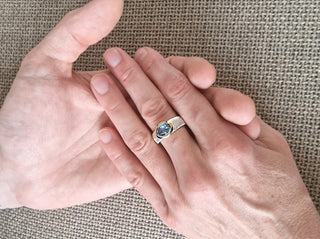 Ring "Klarwasser" mit einem Aquamarin