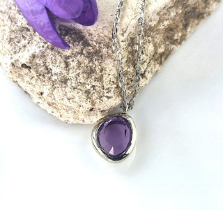 Anhänger "Feines Funkeln" mit echtem Amethyst