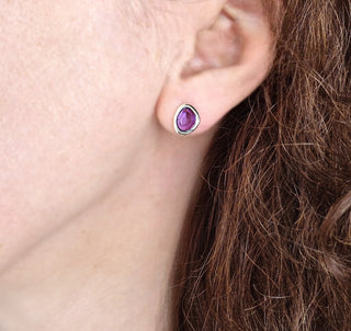 Ohrringe "Feines Funkeln" mit echtem Amethyst