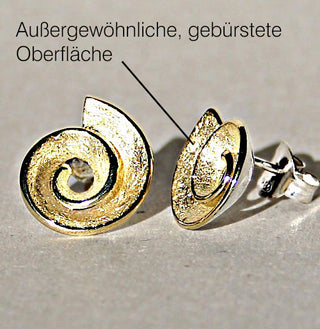 Ohrstecker "Vergoldete Schnecke"