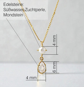 Collier "Duett Perle & Mondstein"