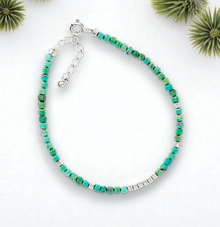 Armband "Würfelchen" mit Türkis