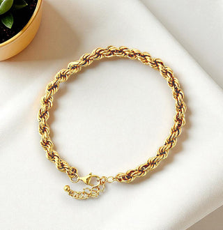 Armband, gedreht, vergoldet