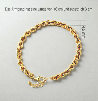Armband, gedreht, vergoldet